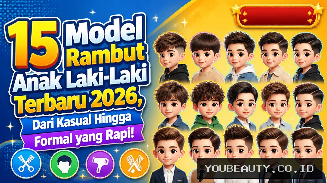 15 Model Rambut Anak Laki-Laki Terbaru 2026, Dari Kasual Hingga Formal yang Rapi!