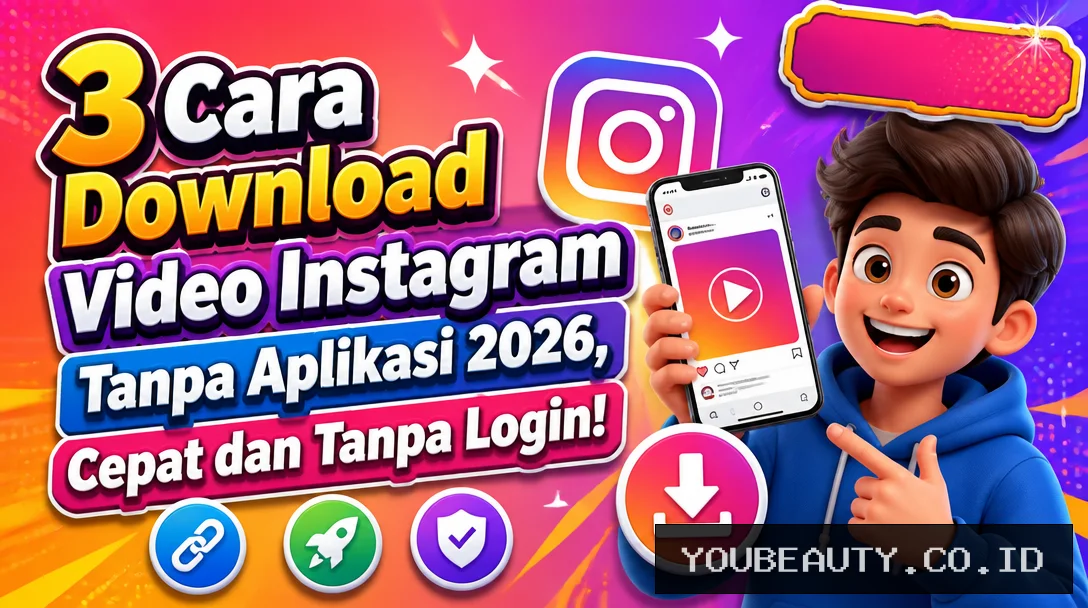 3 Cara Download Video Instagram Tanpa Aplikasi 2026, Cepat dan Tanpa Login!