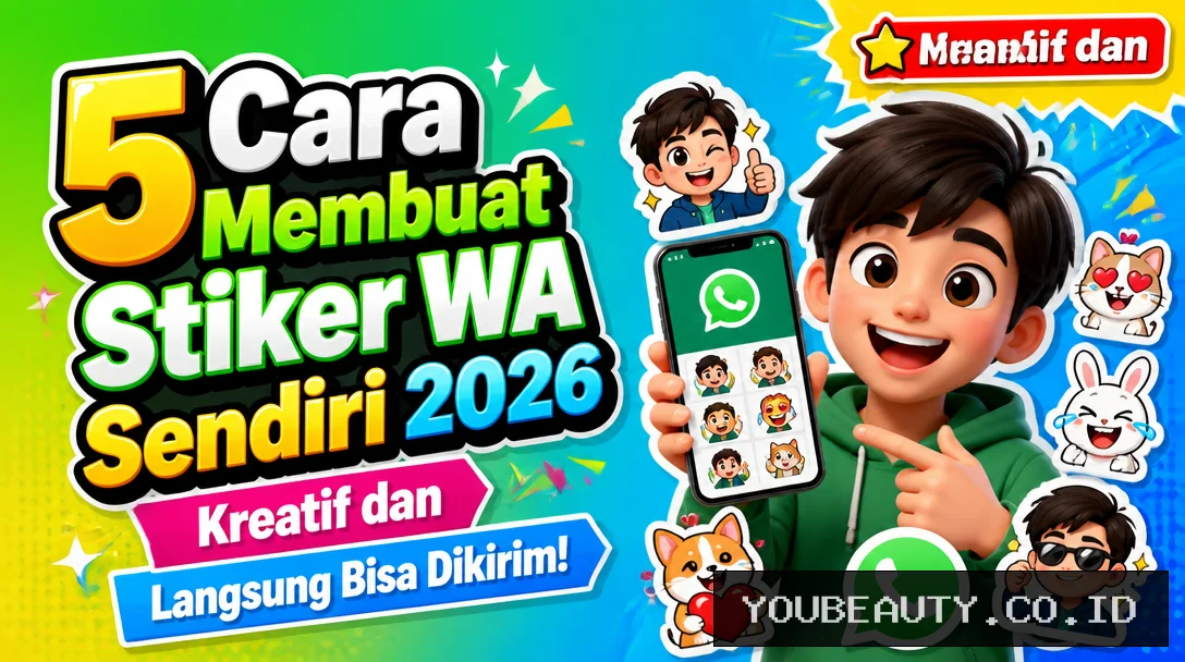 5 Cara Membuat Stiker WA Sendiri 2026, Kreatif dan Langsung Bisa Dikirim!