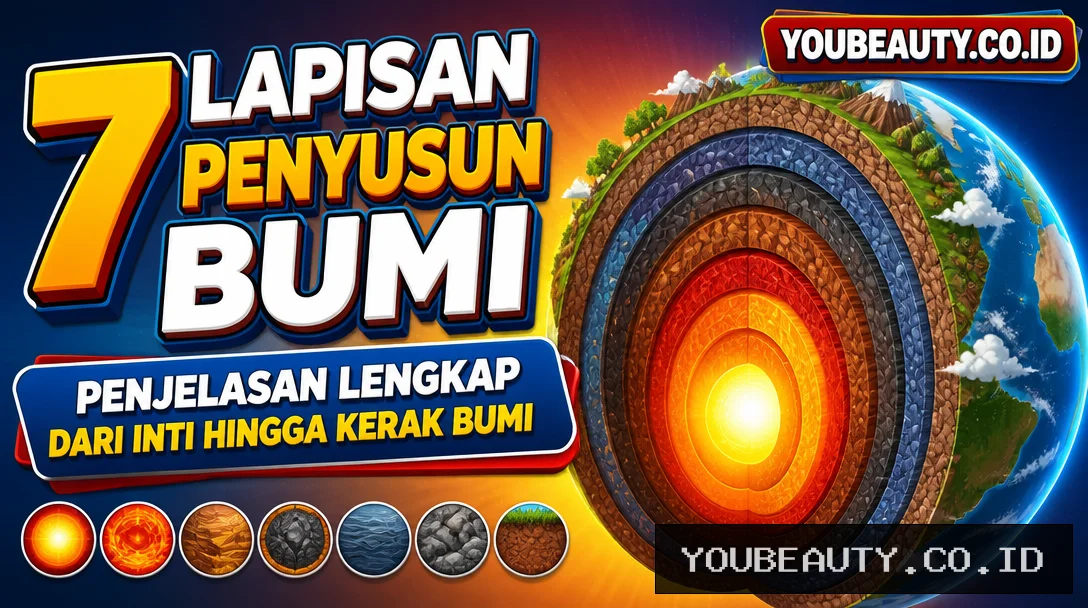 7 Lapisan Penyusun Bumi, Penjelasan Lengkap dari Inti hingga Kerak Bumi