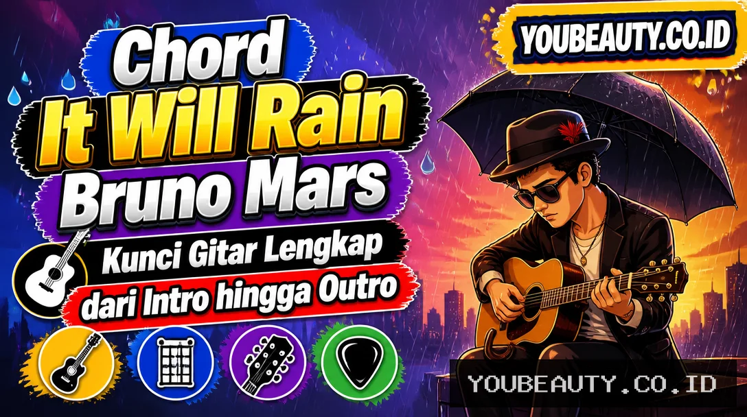 Chord It Will Rain Bruno Mars, Kunci Gitar Lengkap dari Intro hingga Outro