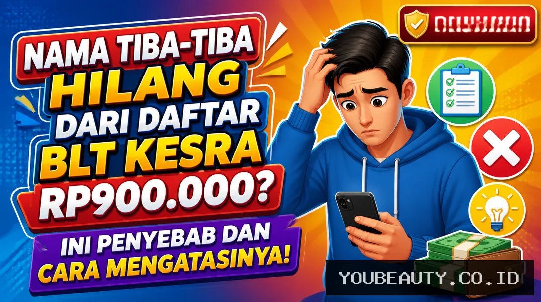 Nama Tiba-Tiba Hilang dari Daftar BLT Kesra Rp900.000? Ini Penyebab dan Cara Mengatasinya!