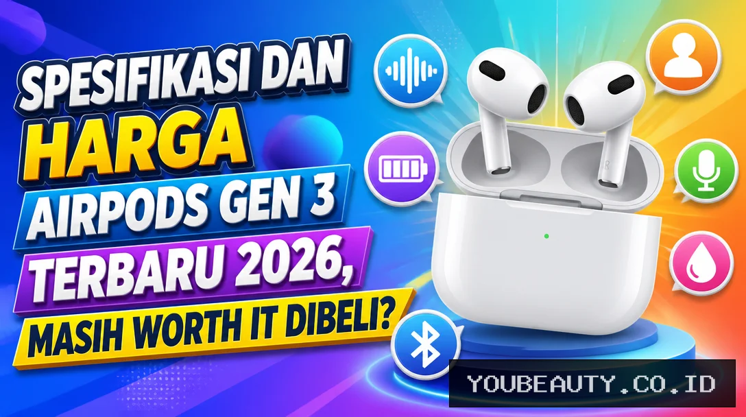 Spesifikasi dan Harga AirPods Gen 3 Terbaru 2026, Masih Worth It Dibeli?